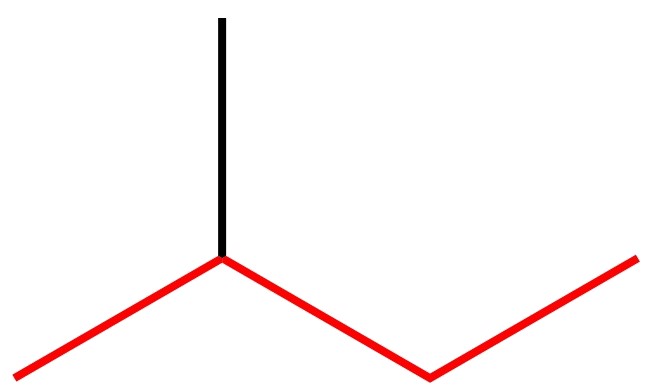 図3. 例題1の最も長い炭素鎖