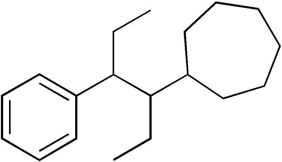 図2. (4-phenylhexan-3-yl)cycloheptane