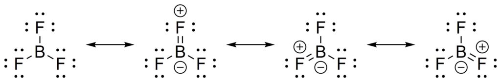図4. 三フッ化ホウ素の共鳴