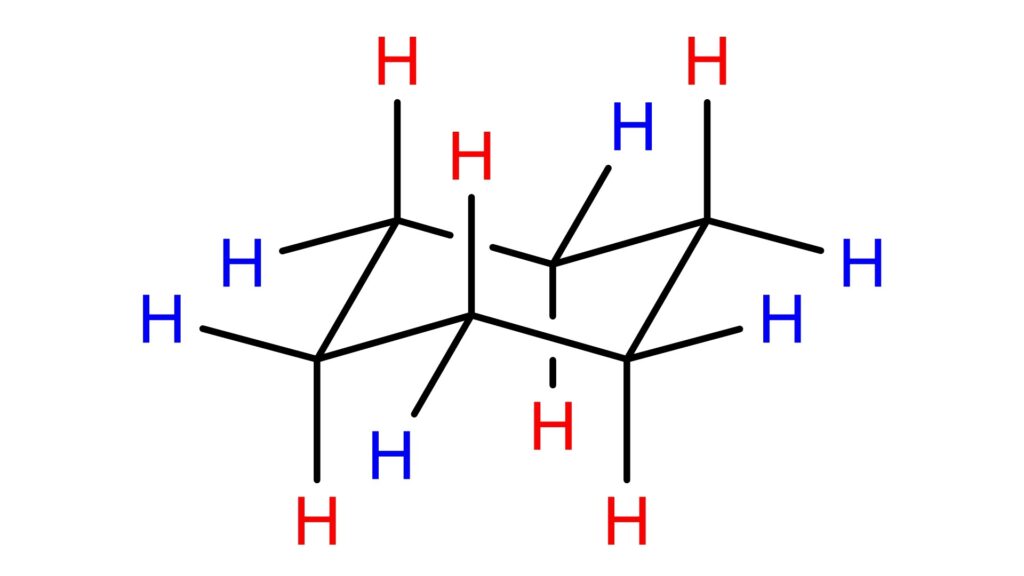 図10. シクロヘキサンにおける水素の位置