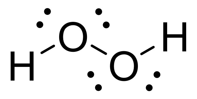 図1. 過酸化水素の構造