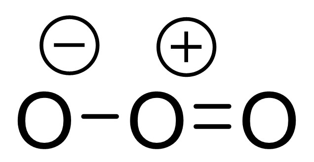 図2. オゾンの形式電荷